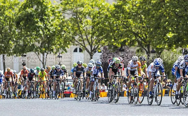 扬州市水上运动盛事：一场精彩绝伦的水之盛宴